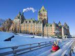 Quebec City in winter, traditional slide decent; Shutterstock ID 72963544; Project/Title: Where to Go This Winter; Downloader: Melanie Marin