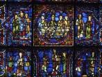 France, cathedral of Chartres, stained glass window; 