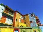 Colorful Caminito street in the La Boca neighborhood of Buenos Aires.