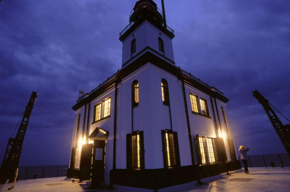 DeTour reef lighthouse, Lake Huron Michigan