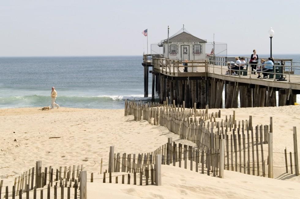 The Fishing pier in historic Ocean Grove New Jersey.