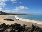 Empty Hapuna Beach in Hawaii on a beautiful day