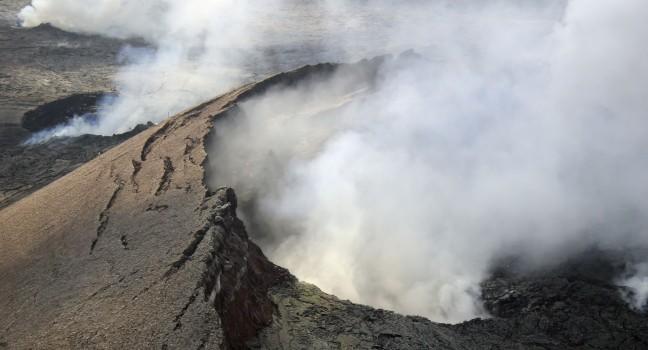 Kilauea Volcano in Hawaii Volcanoes National Park on the Big Island.