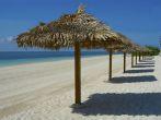 Beach umbrellas in Freeport beach, Bahamas islands; Shutterstock ID 550377; Project/Title: Photo Database Top 200; Downloader: Jesse Strauss