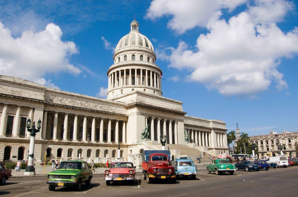 Home of Cuba's legislature - the Capitolio in Havana.