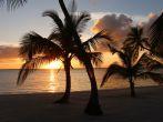 Tranquil sunset at the island of Andros, Bahamas.