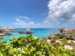 Idyllic scenery of Caribbean sea of Mexico; 